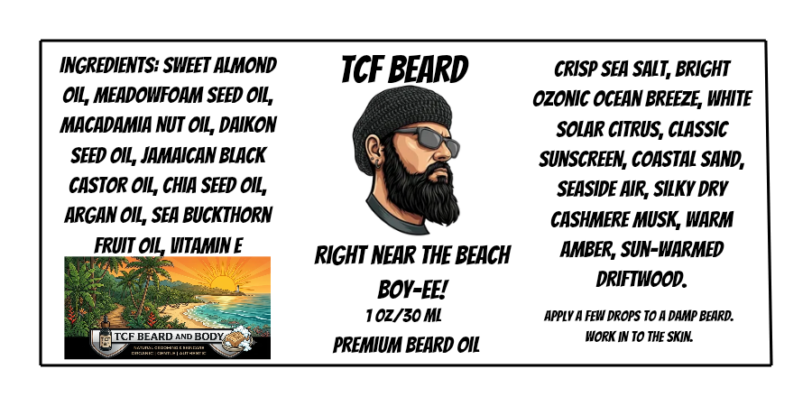 Right Near The Beach Boy-Ee! Beard Oil