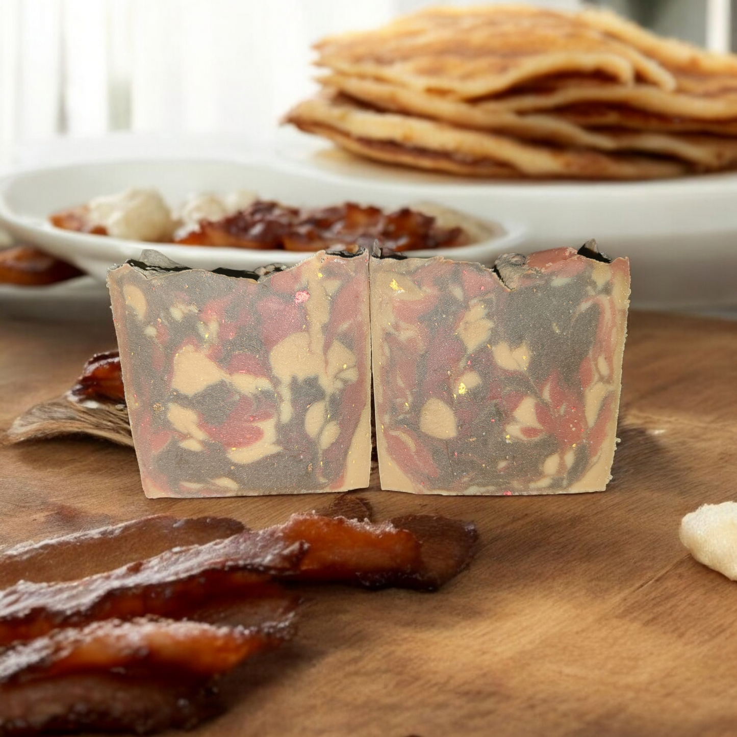 Maple Glazed Bacon Pancakes (A TCF Creation)
