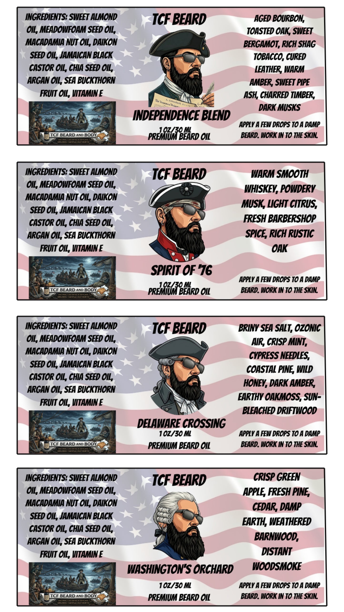 1776 Beard Oil Bundle (Only Available In July)