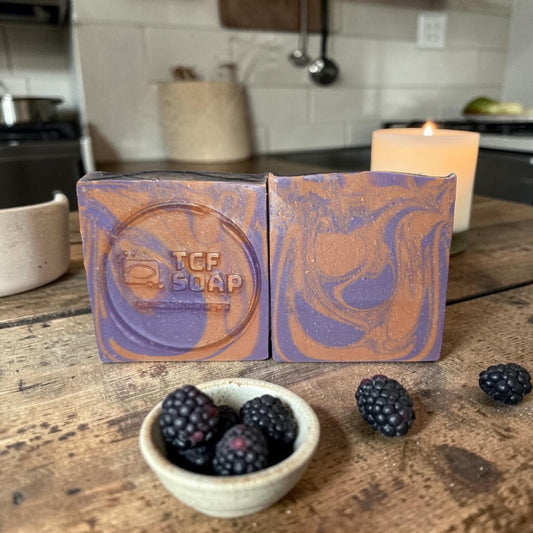 Black Raspberry Brulee Goat Milk Soap