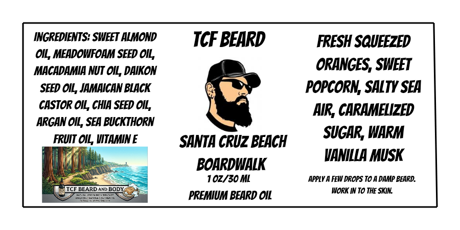 Santa Cruz Beach Boardwalk Beard Oil